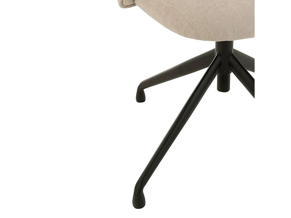 Chaise Pivotante Design "Gena" 56cm Beige