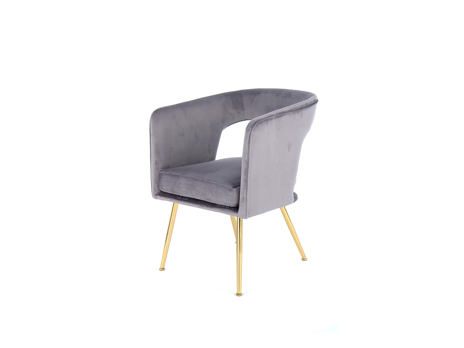 Chaise Design "Jolene" 77cm Gris