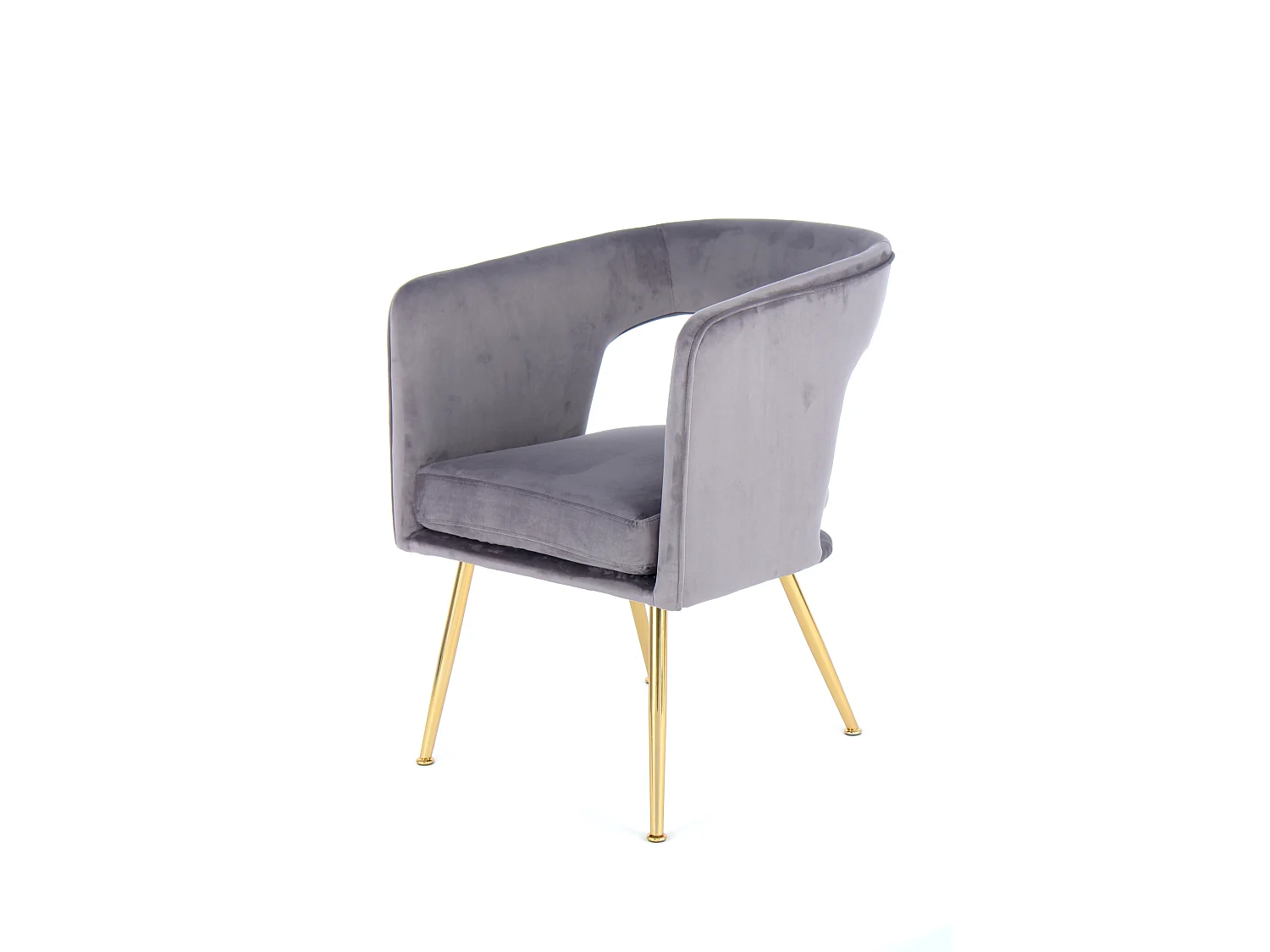 Chaise Design "Jolene" 77cm Gris