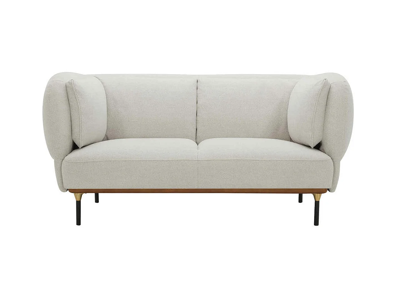 Canapé 2 Places Design "Isée" 172cm Gris Clair