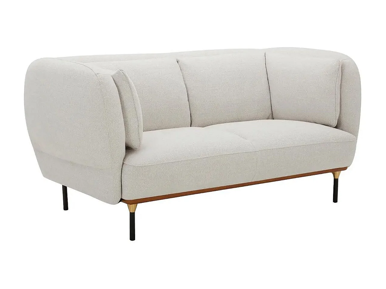 Canapé 2 Places Design "Isée" 172cm Gris Clair