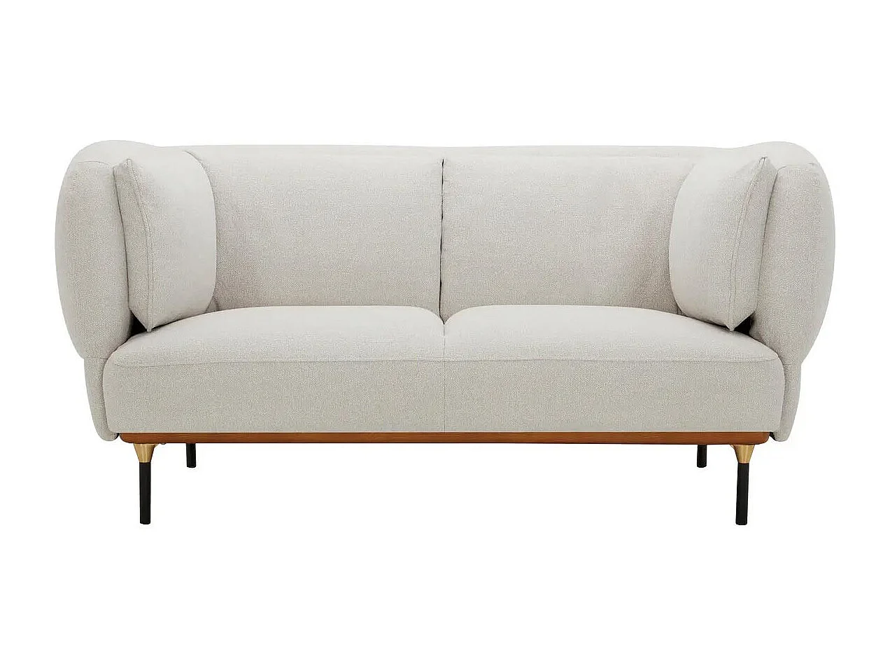 Canapé 2 Places Design "Isée" 172cm Gris Clair