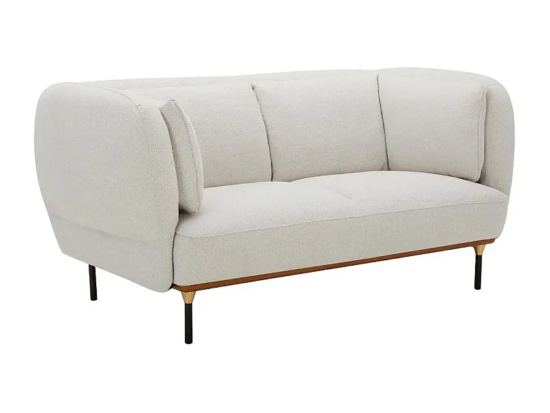 Canapé 2 Places Design "Isée" 172cm Gris Clair