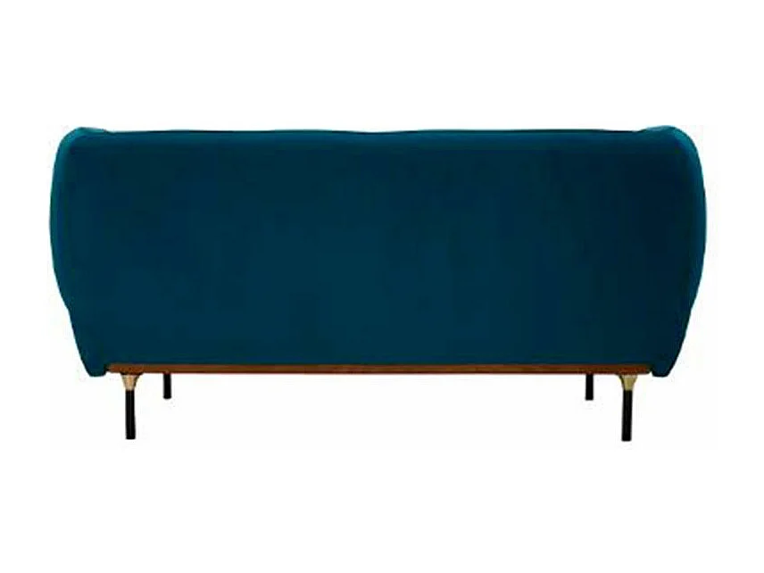 Canapé 2 Places Velours "Isée" 172cm Bleu Canard