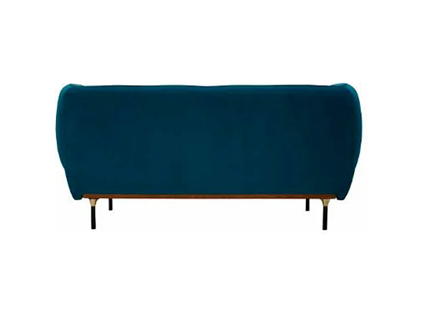 Canapé 2 Places Velours "Isée" 172cm Bleu Canard