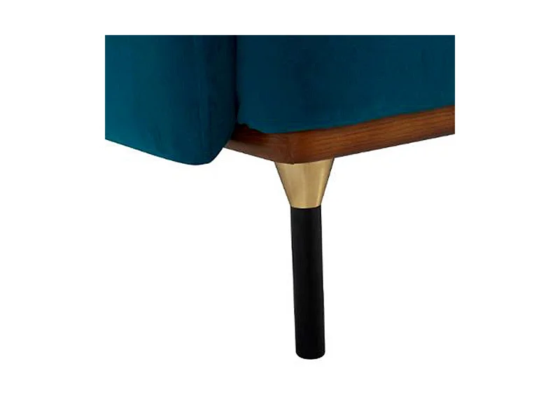 Canapé 2 Places Velours "Isée" 172cm Bleu Canard