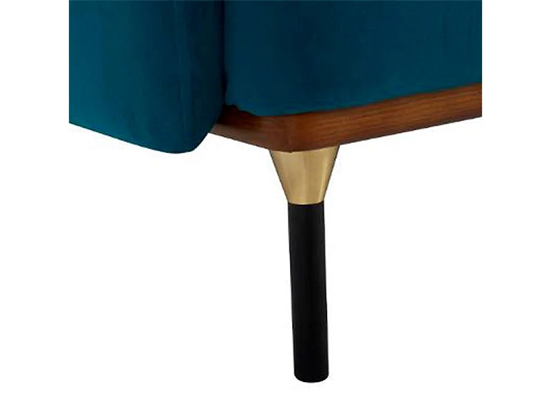 Canapé 2 Places Velours "Isée" 172cm Bleu Canard