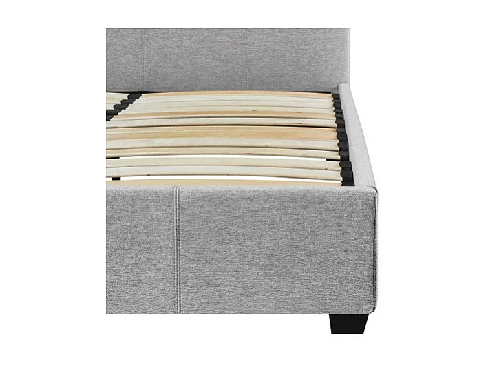 Doppelbett im Design Schwarz für Erwachsene, Kollektion ROMA, 140x200 cm, mit Lattenrost