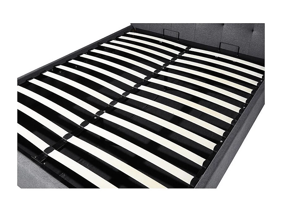 Doppelbett Design in Schwarz für Erwachsene, Kollektion ROMA, 160x200 cm, mit Lattenrost