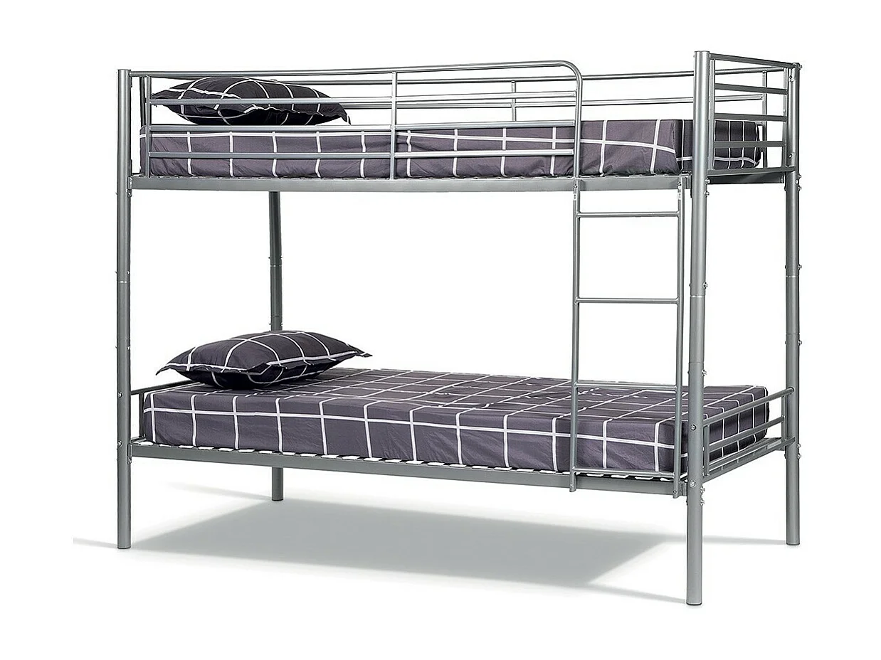 Metall-Etagenbett 90x200 cm SAMmy, Farbe Grau
