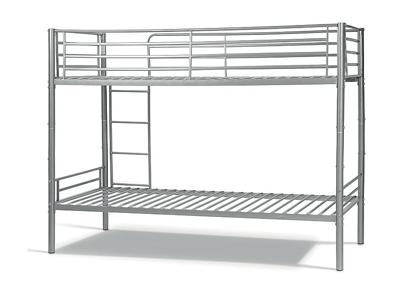 Metalen stapelbed 90x200 cm SAMMY, kleur grijs