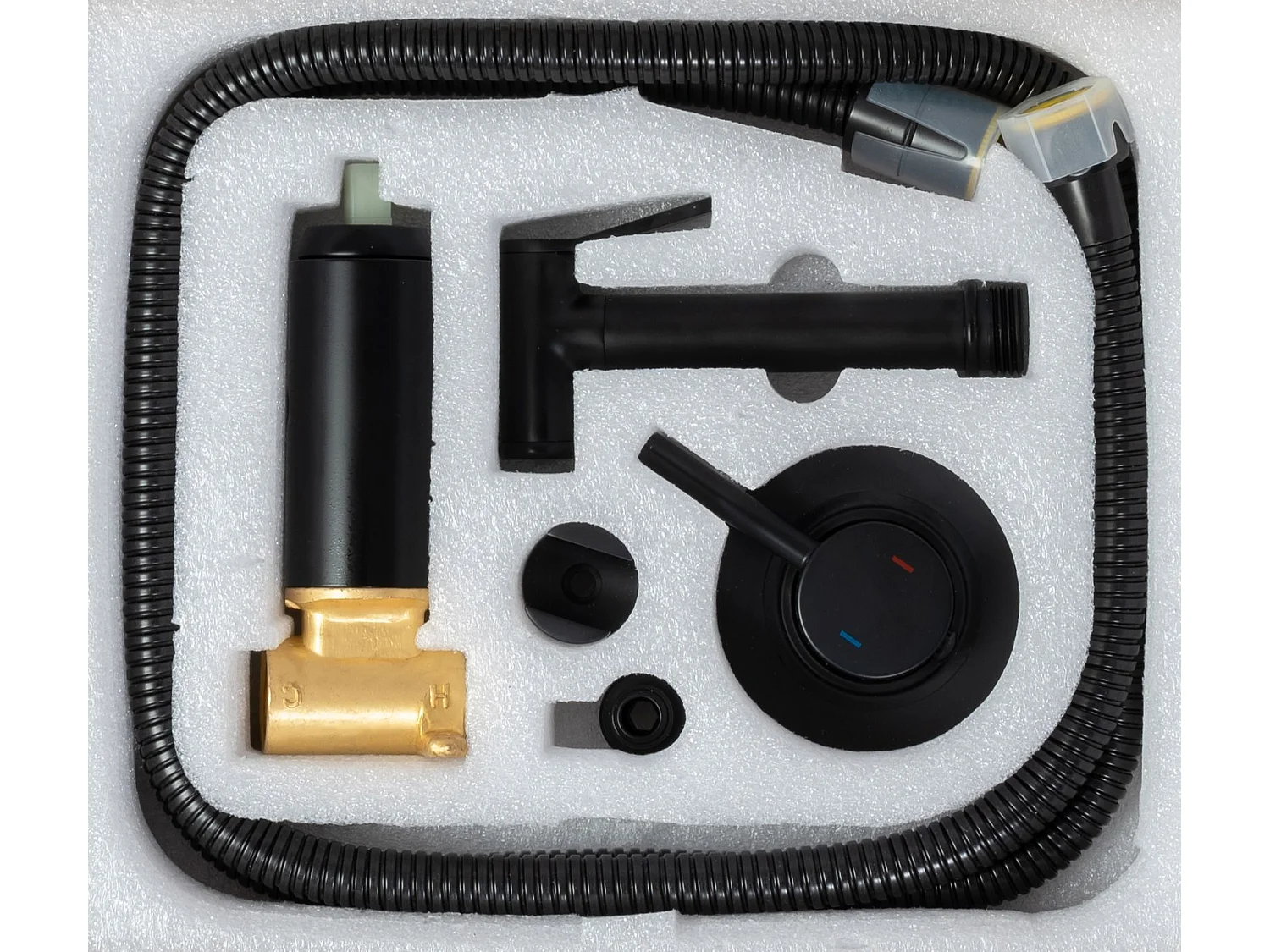 Rubinetto Da Bidet Rea Loop Lungo Black