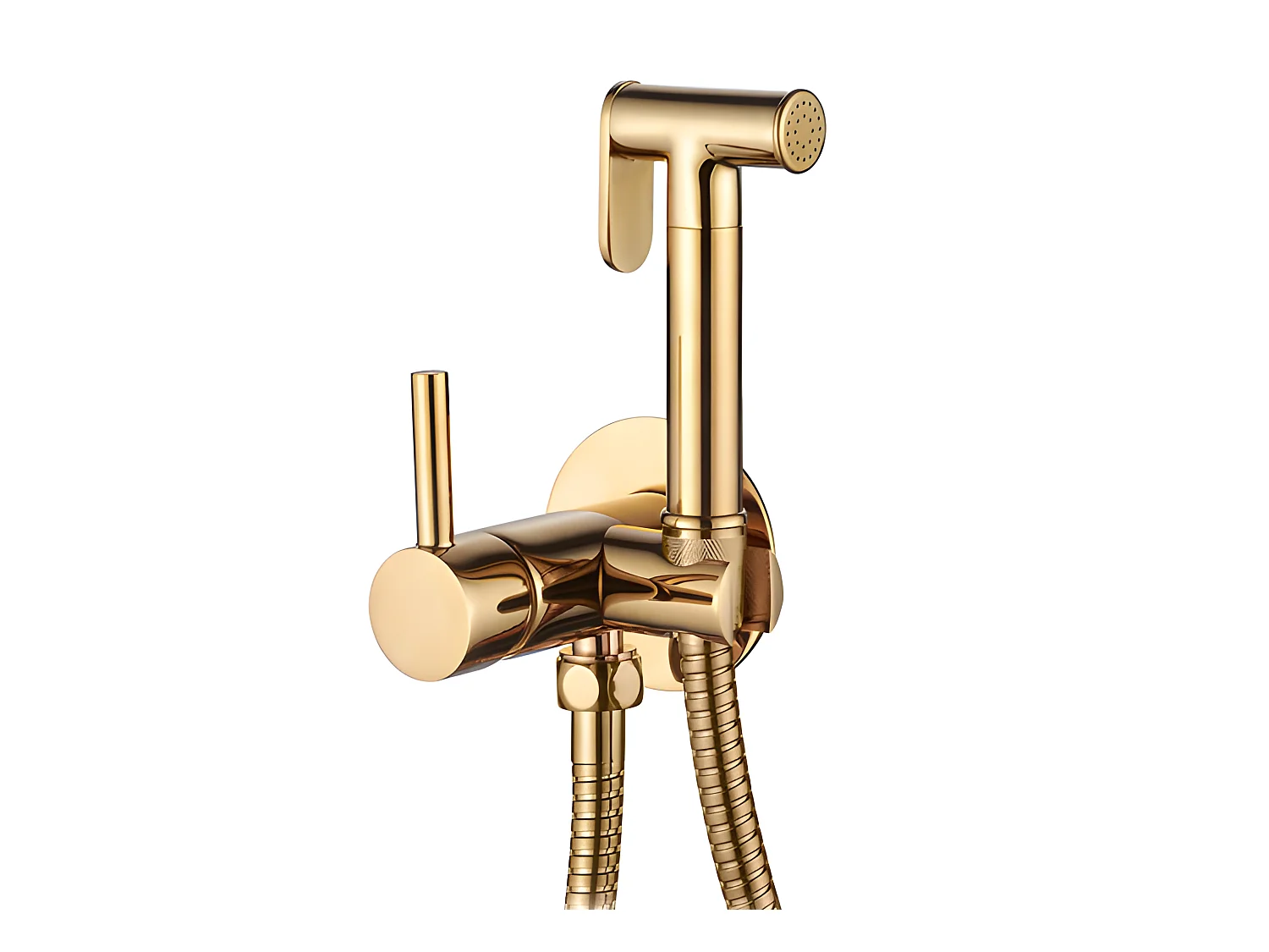 Invena Bidetarmatur Gold Wandarmatur Einhebelmischer