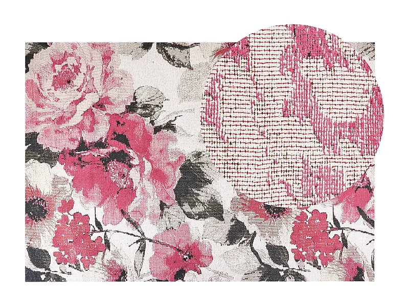Tapis EJAZ Rose 140 x 200 cm Coton