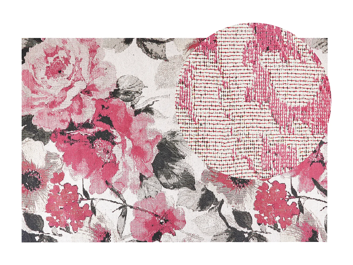 Tapis EJAZ Rose 200 x 300 cm Coton