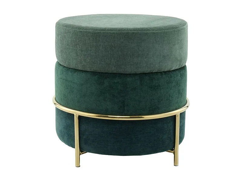 Pouf Design en Velours "Matilda" 48cm Vert