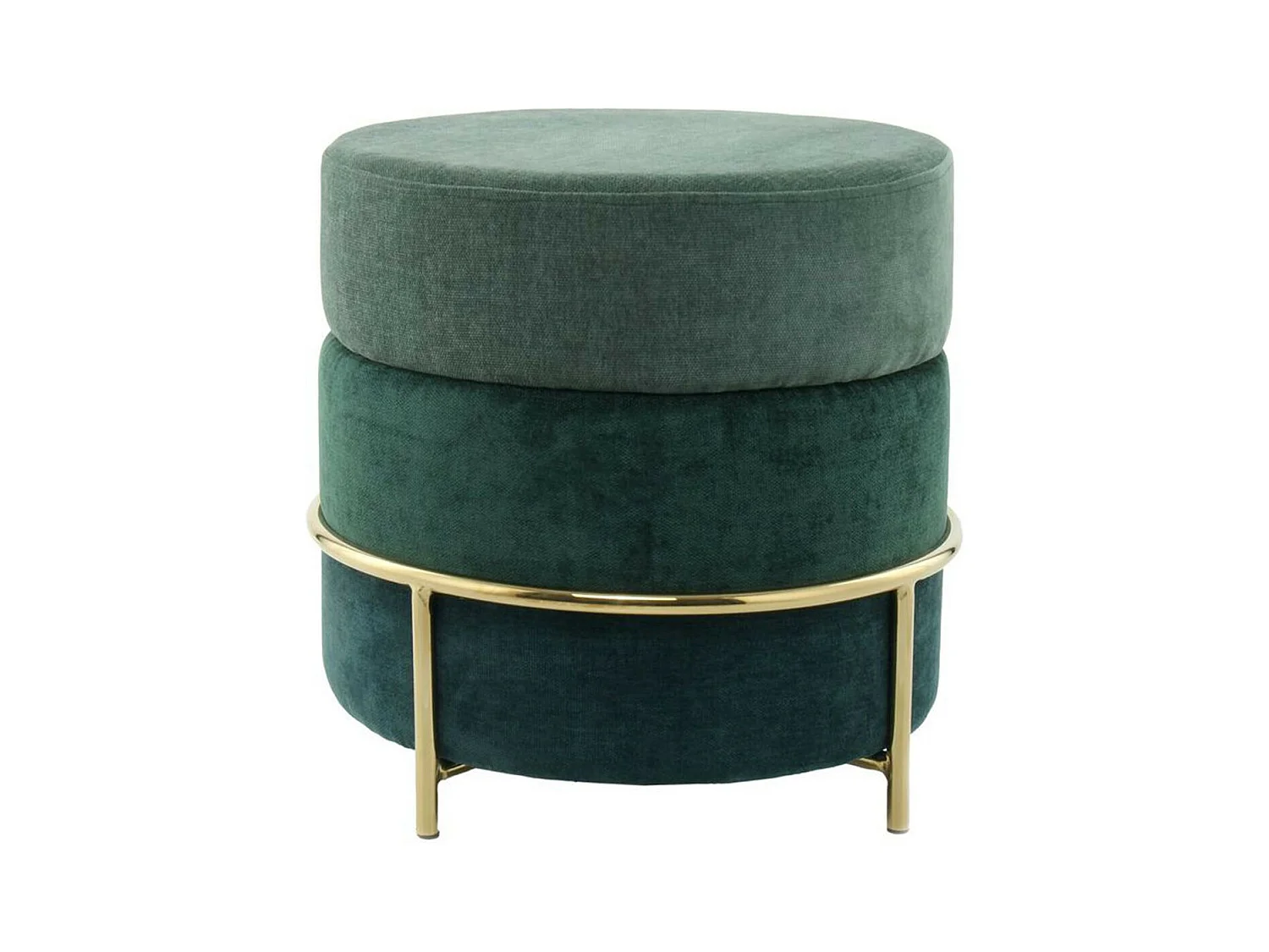 Pouf Design en Velours "Matilda" 48cm Vert