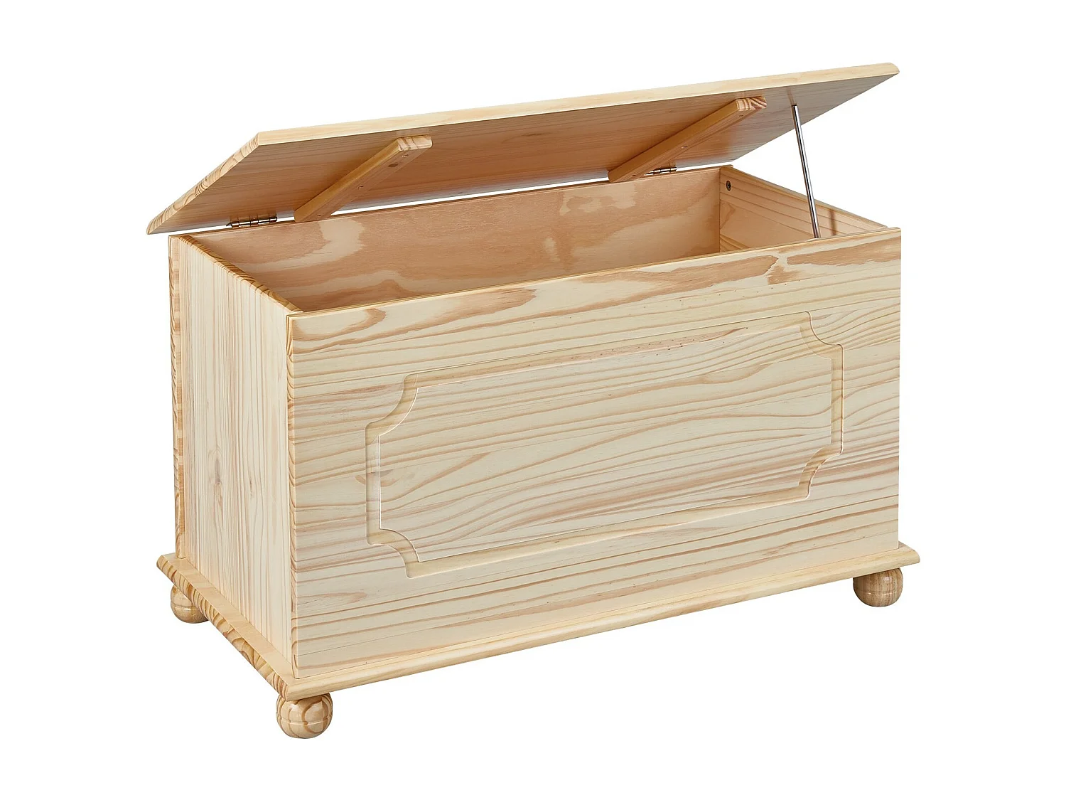 Coffre à Jouets en Bois Massif "Allan" 89cm Naturel