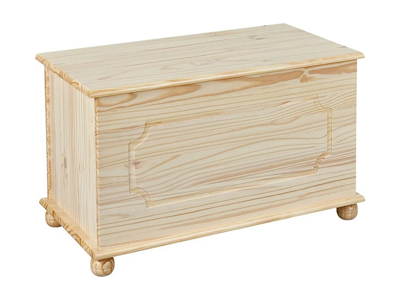 Coffre à Jouets en Bois Massif "Allan" 89cm Naturel