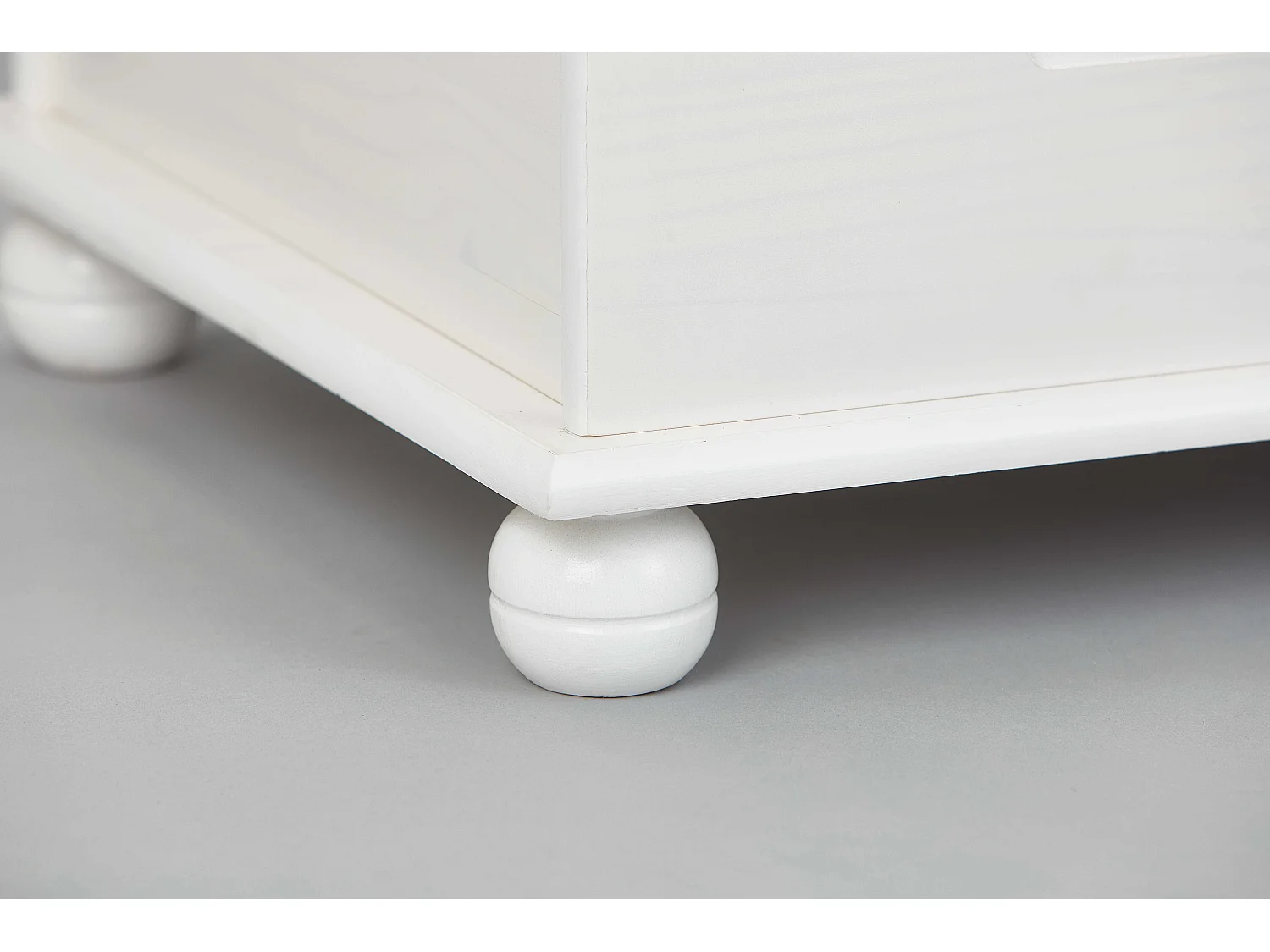 Coffre à Jouets en Bois Massif "Emaz" 53cm Blanc