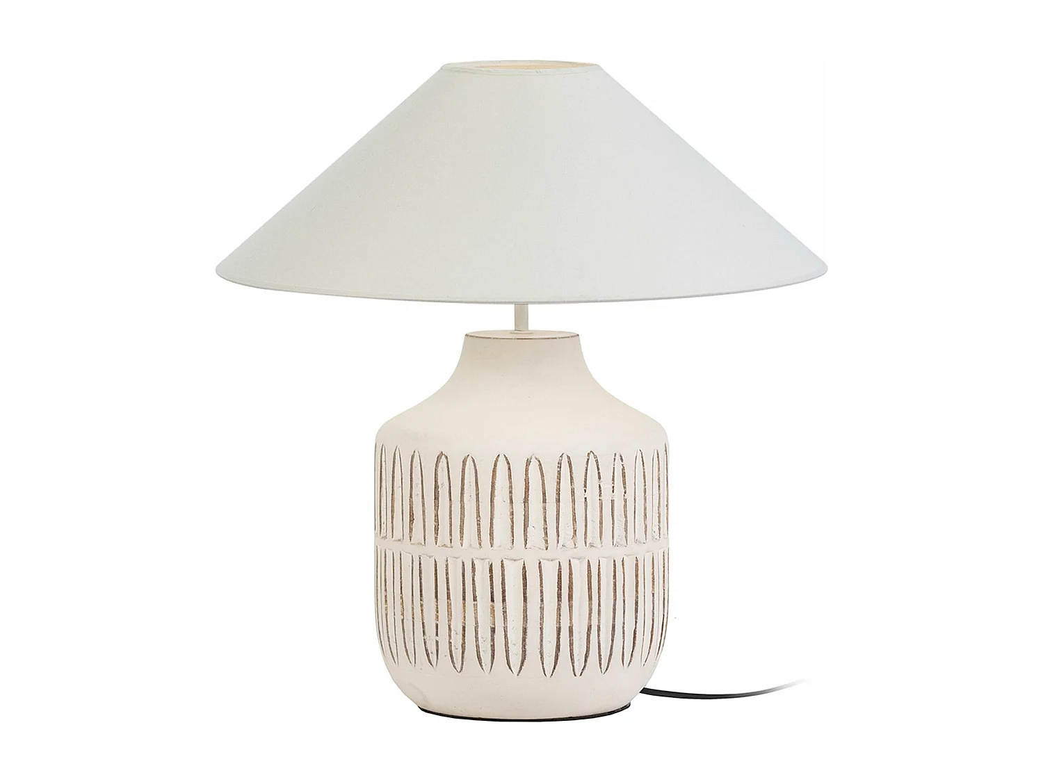 Lampe de Table Bois de manguier Blanc