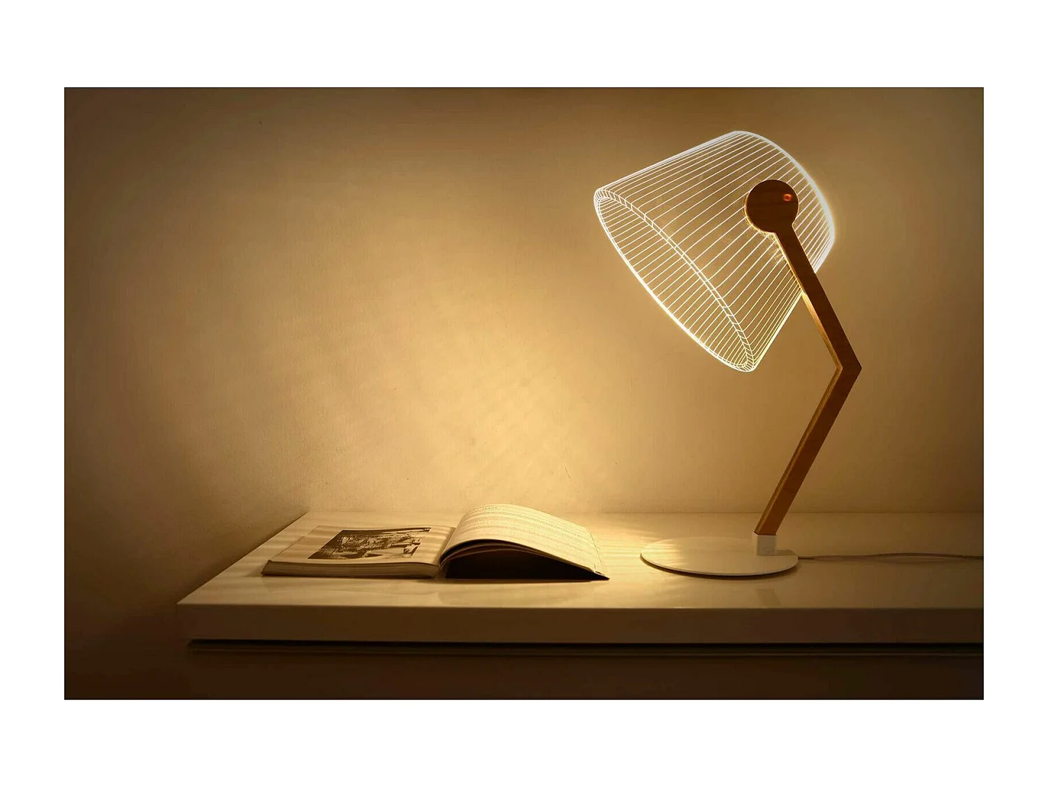 Lampe bulbing ziggy 3D lumière LED