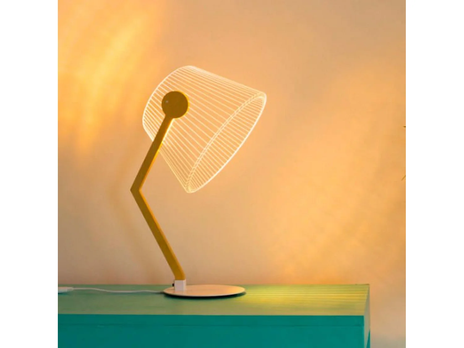 Lampe bulbing ziggy 3D lumière LED