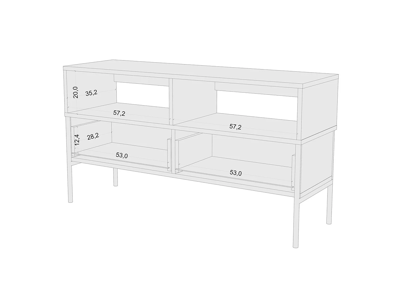 Commode tv polka p01