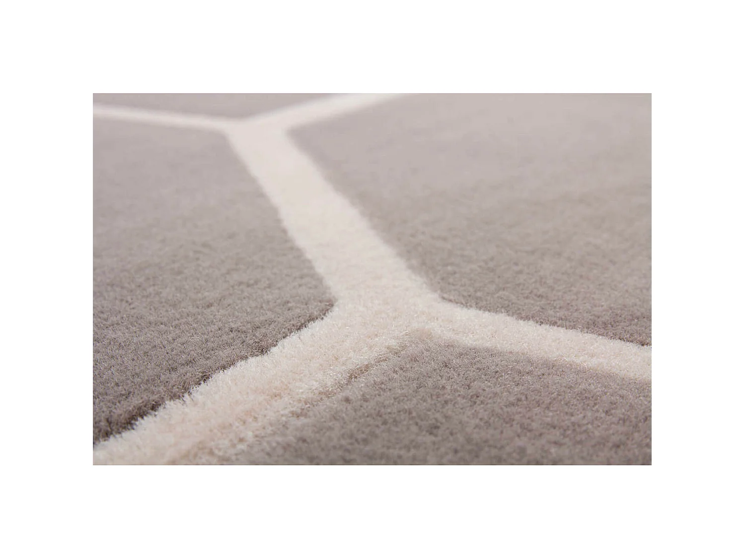 Tapis tissé lina 100 taupe ivoire - 80 x 150 cm