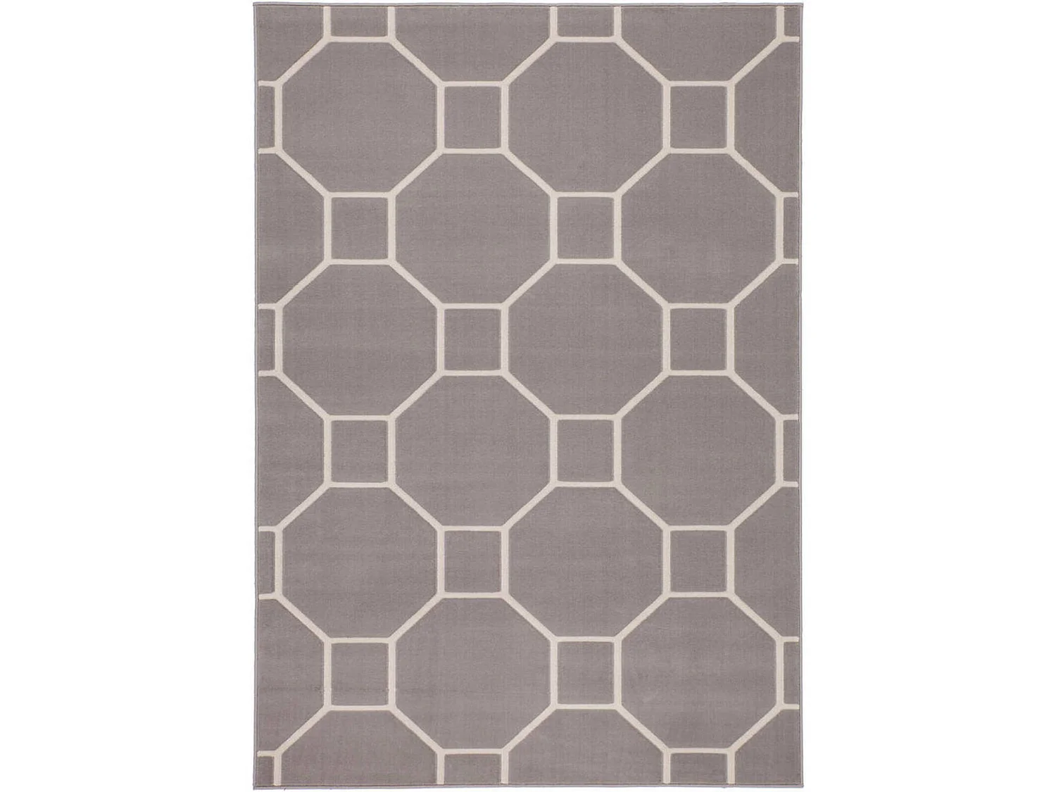 Tapis tissé lina 100 taupe ivoire - 80 x 150 cm