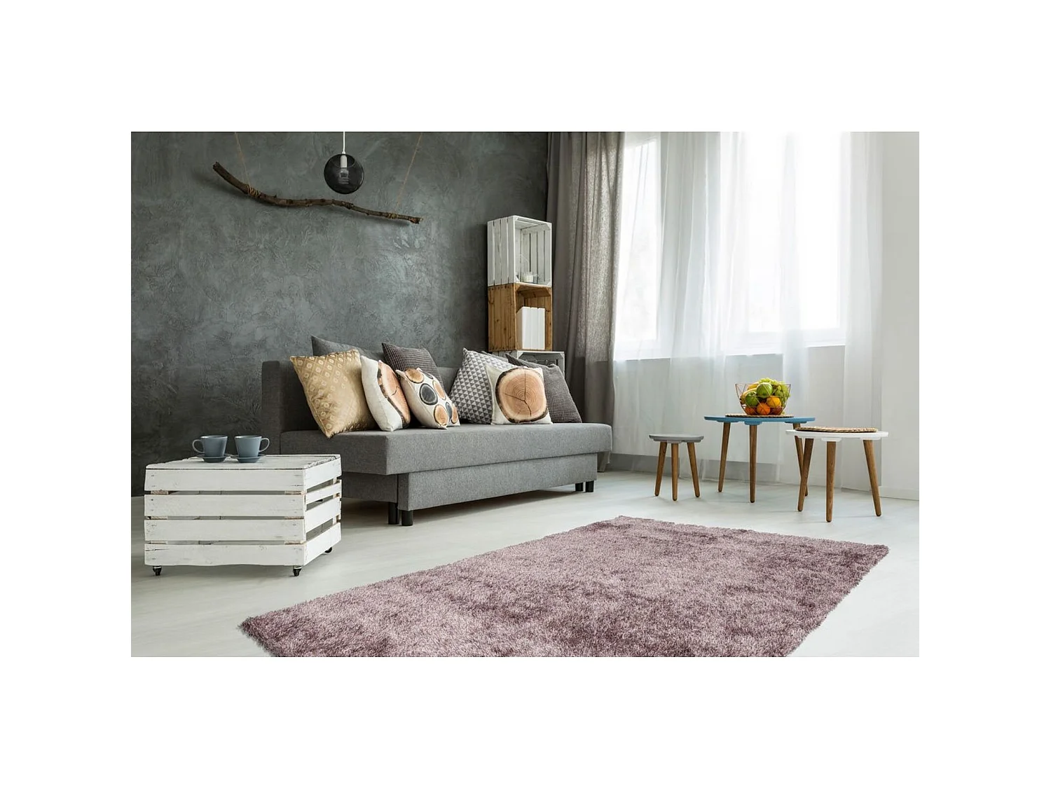 Tapis diamant 700 taupe - 200 x 290 cm