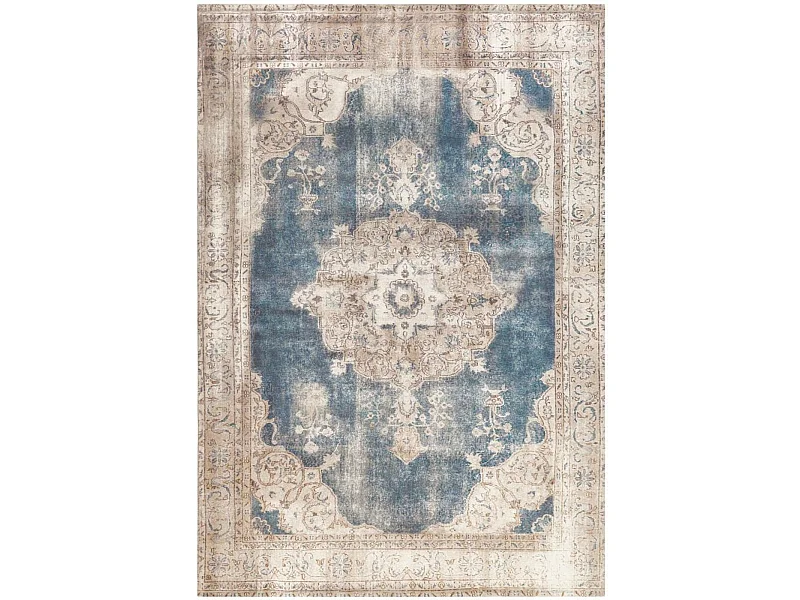 Tapis tissé vintage 8400 crème blau - 200 x 290 cm