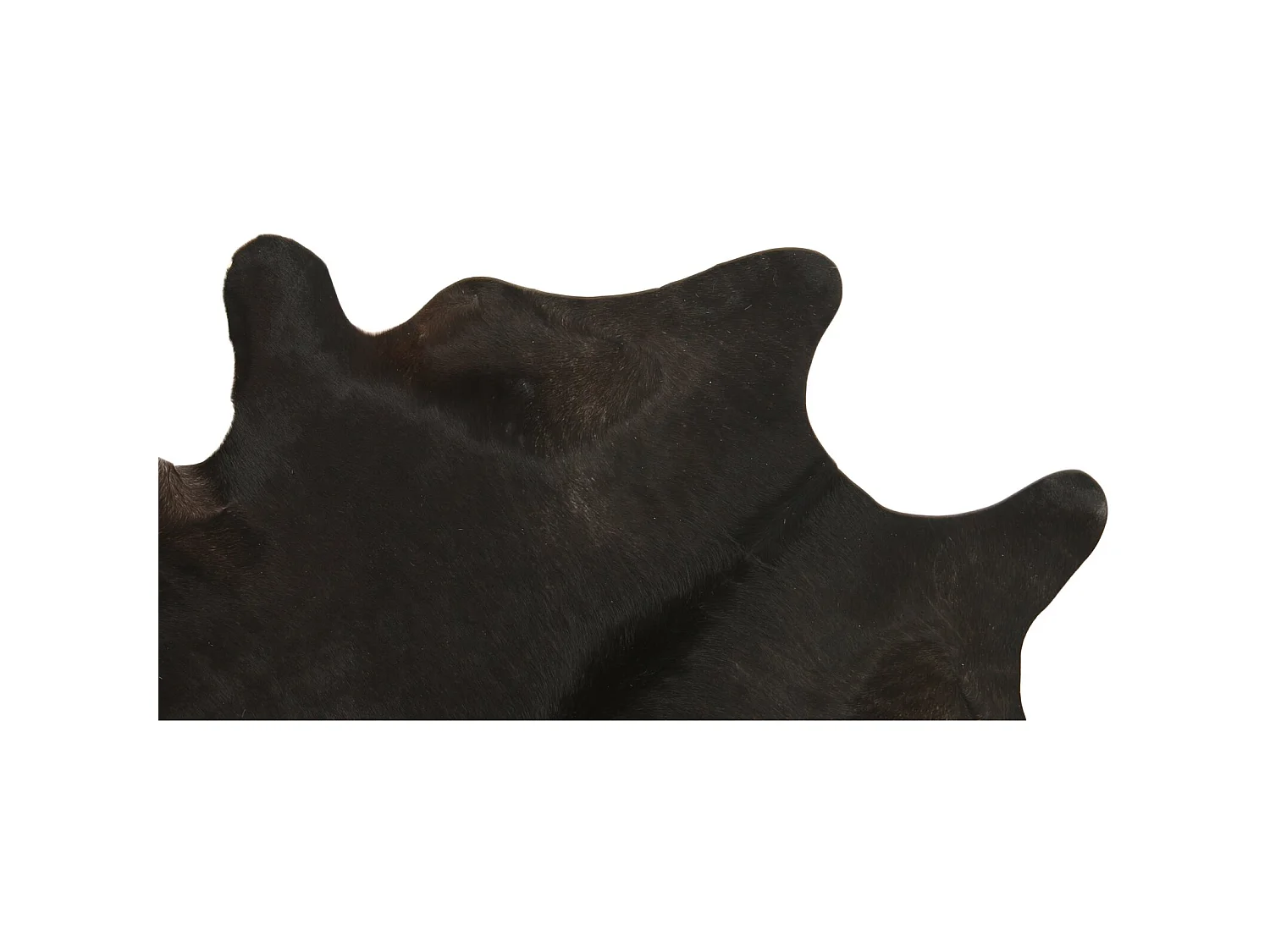 Peau de bovidé naturelle teintée brun et noir