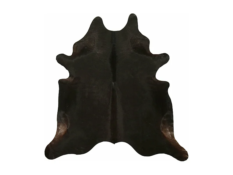 Peau de bovidé naturelle teintée brun et noir