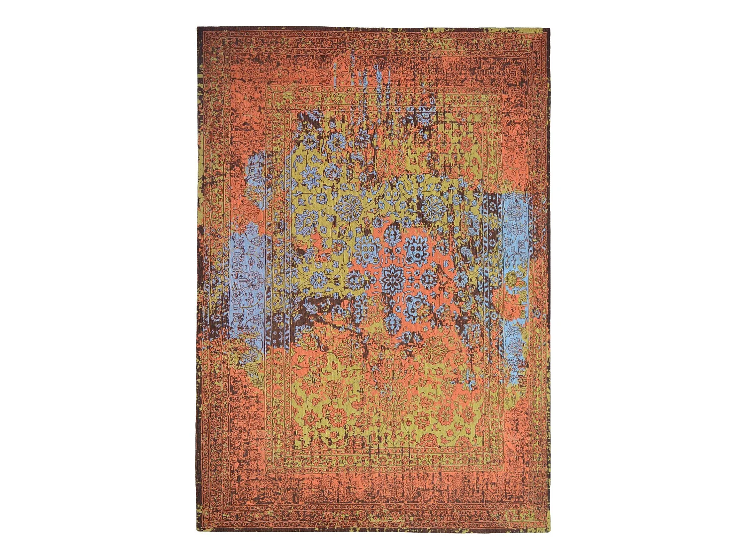 Tapis fait main solitaire 610 multicolore - 80 x 150 cm