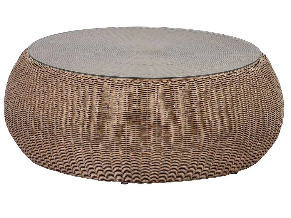 Gartentisch - Polyrattan - Braun - WHITEHEAVEN von MYLIA