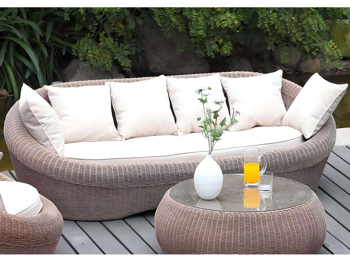 sofa 56793 Sofá 3 plazas de jardín WHITEHEAVEN