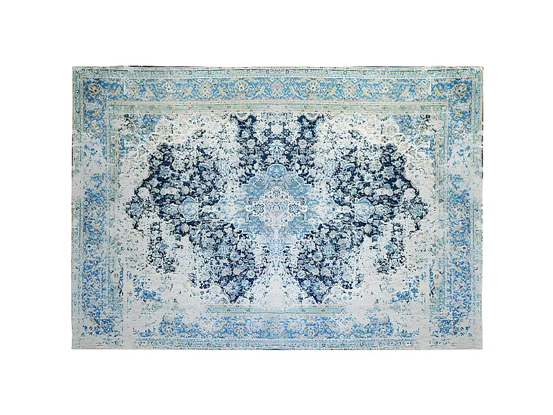 Tapis effet usé BRUGES - 200 x 290 cm - Bleu