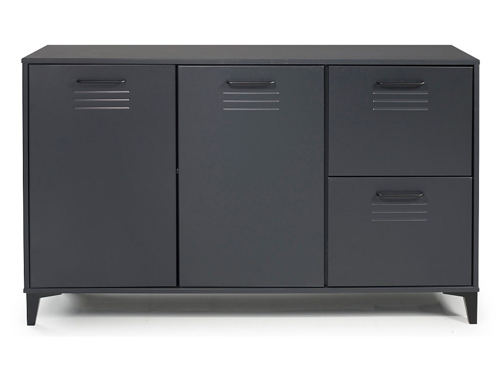 Sideboard SEATTLE - 2 Türen & 2 Schubladen Anthrazit kaufen