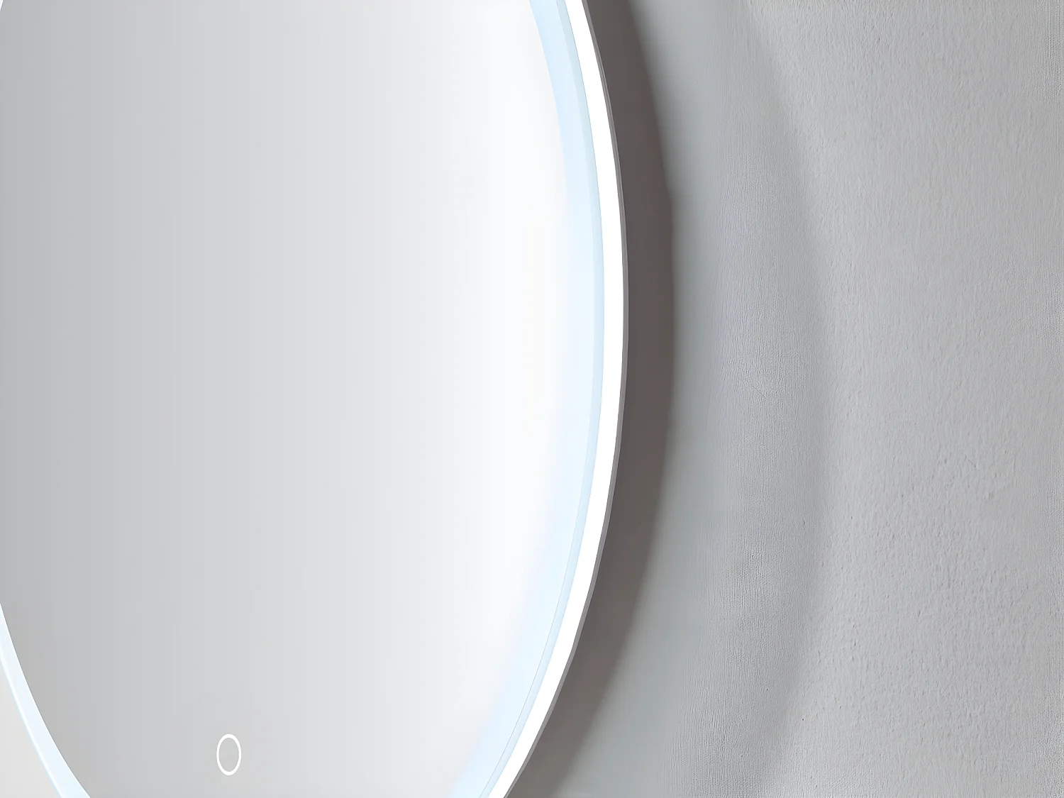 Miroir de salle de bain lumineux rond à leds anti-buée - D60 cm - DANIELA