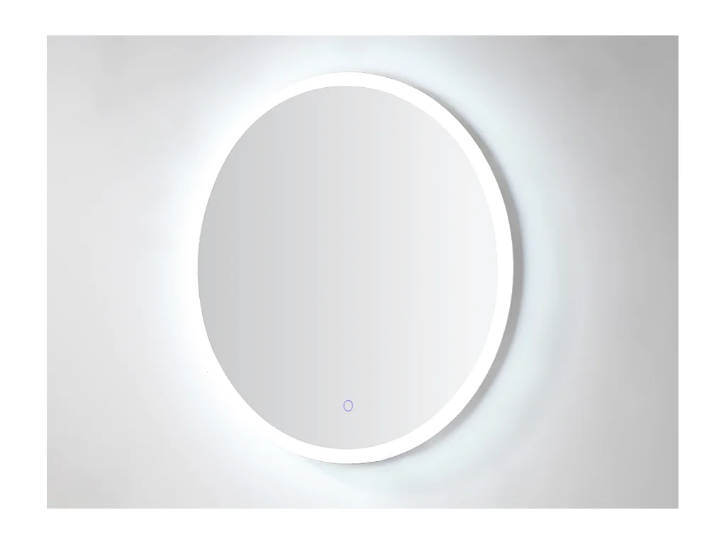 Badezimmerspiegel rund mit LED-Beleuchtung - beschlagfrei - D 60 cm - DANIELA