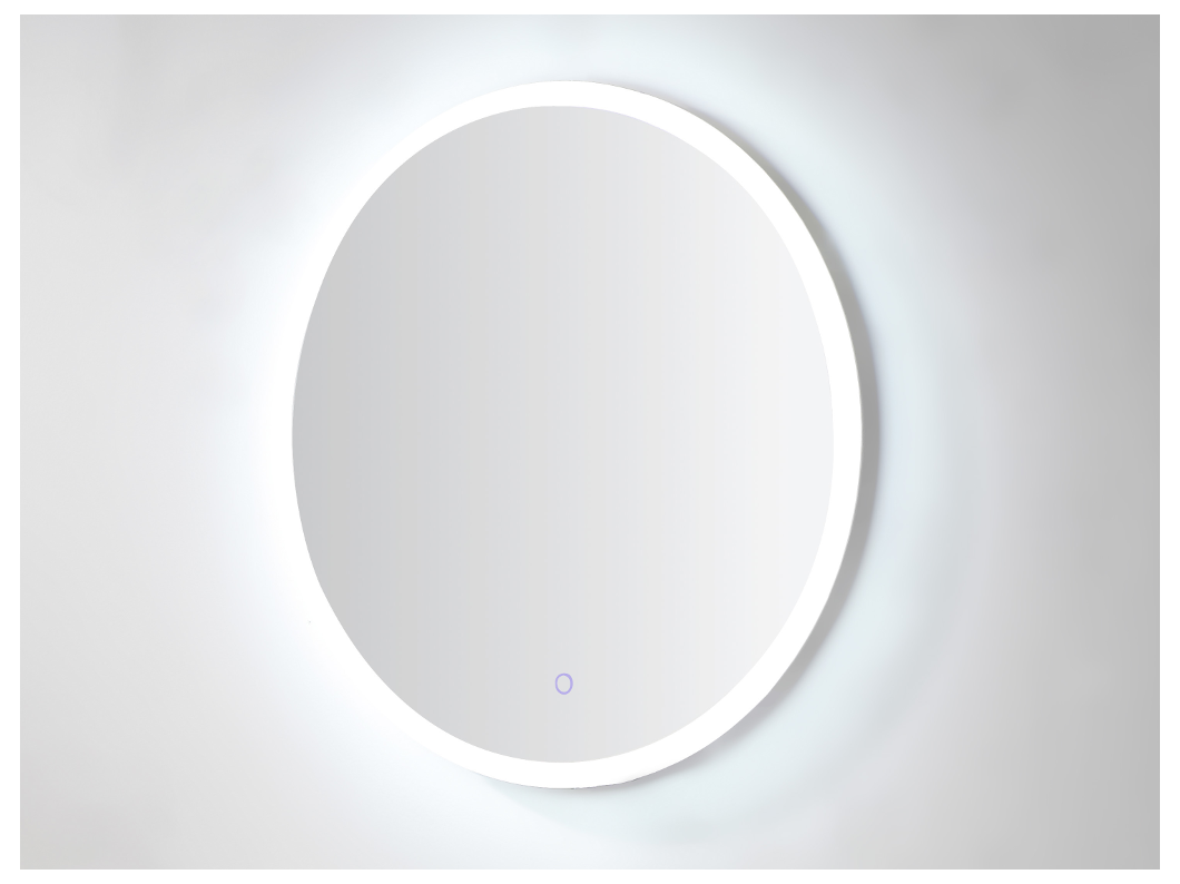 Miroir de salle de bain lumineux rond à leds anti-buée - D60 cm - DANIELA