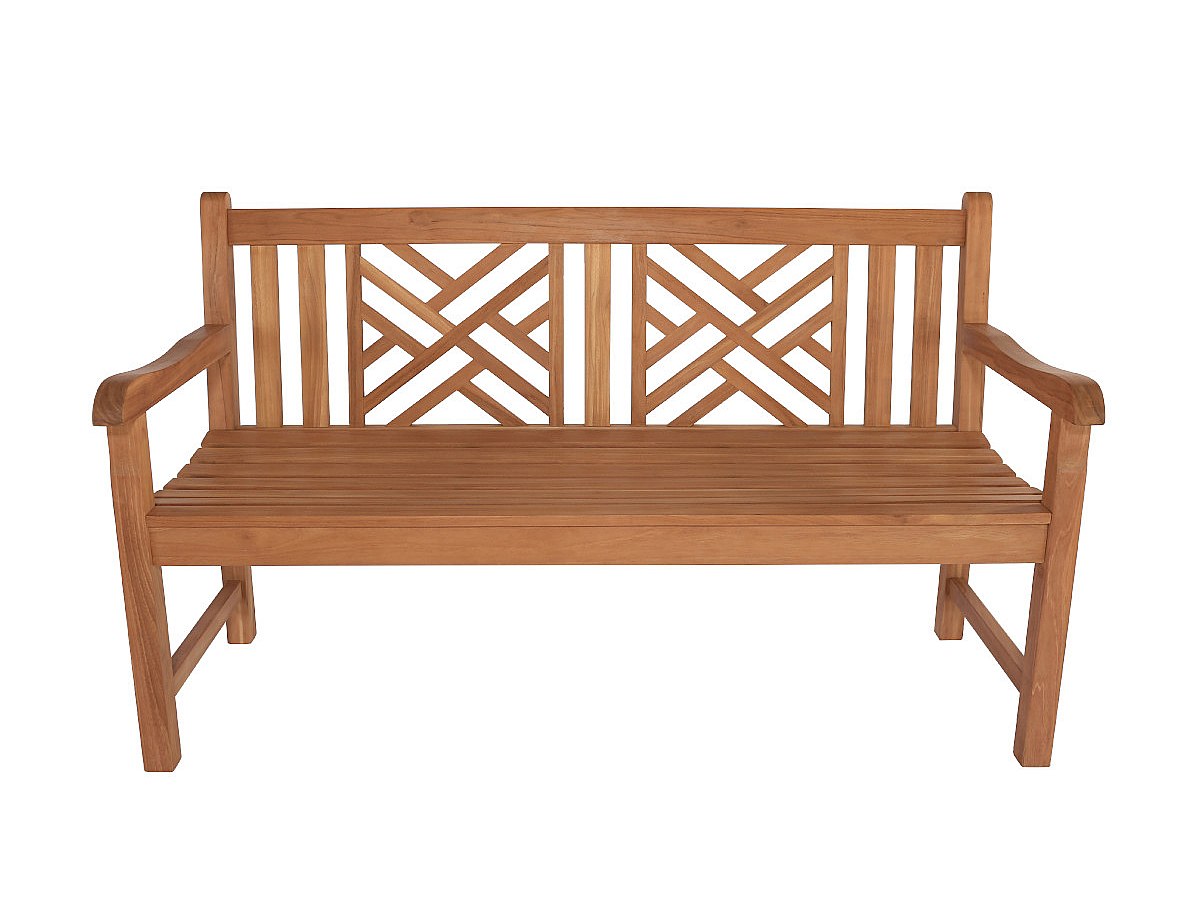 Banco jardín teca SUNDA - Sólido y resistente