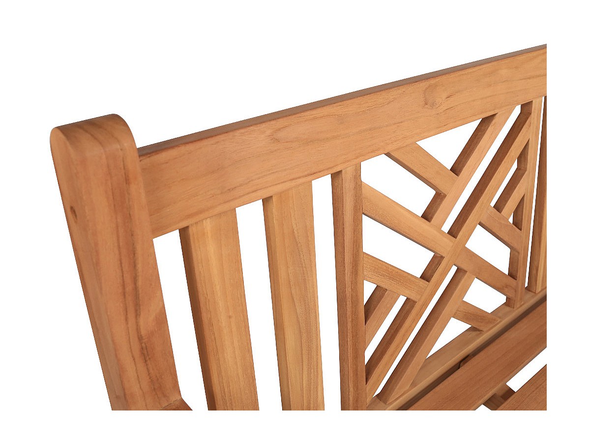 Banco jardín teca SUNDA - Sólido y resistente