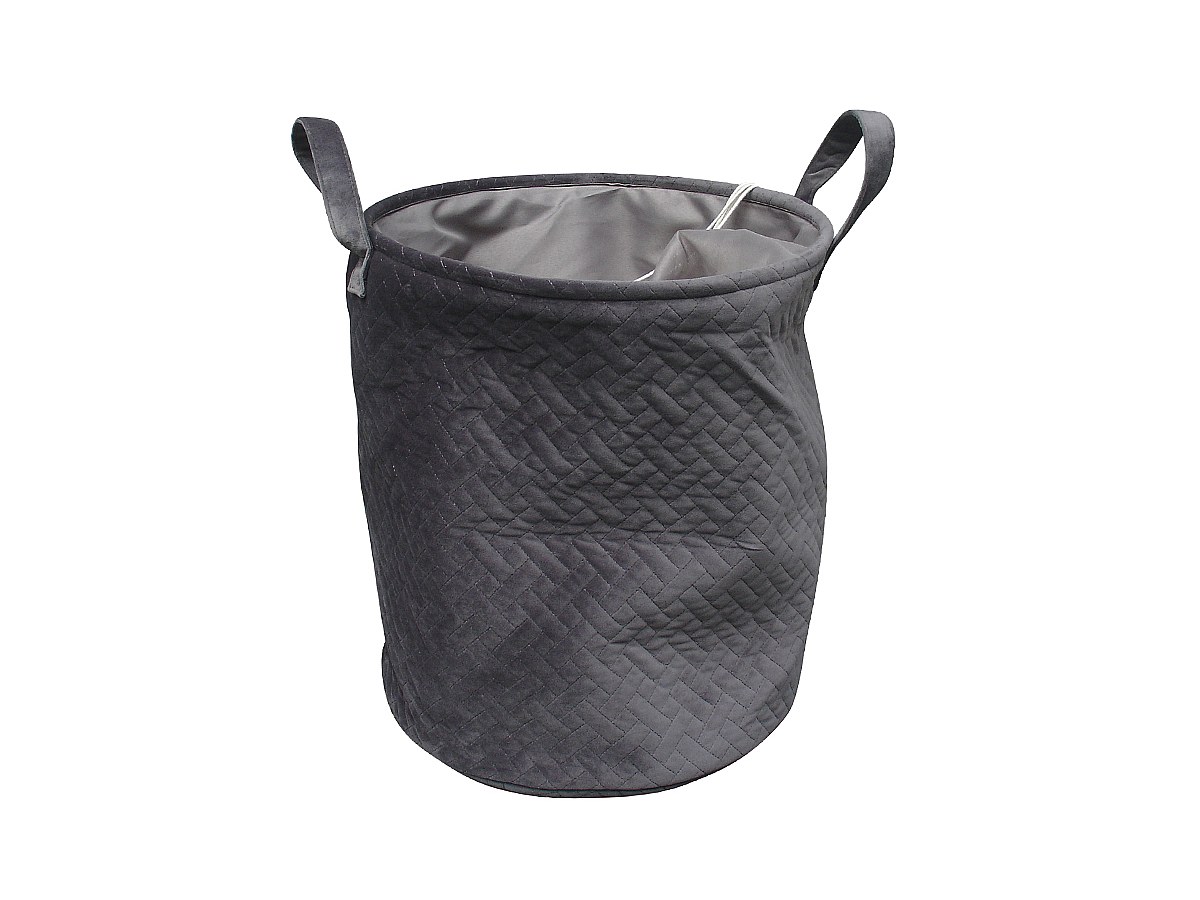 Gran cesto para la ropa de terciopelo VOLLUTO