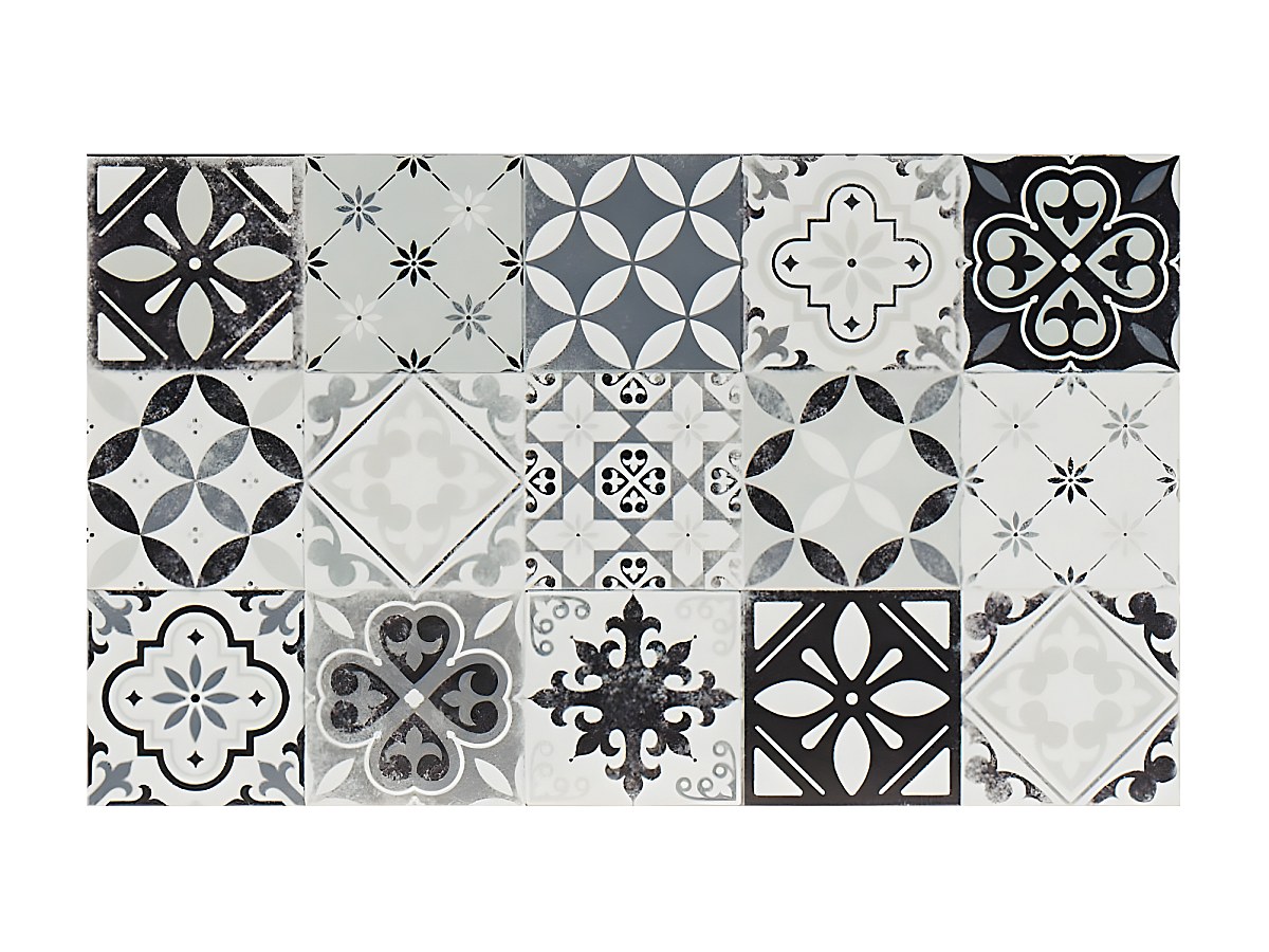 Alfombra cocina vinilo baldosas MOSAÏ - 49.5x83cm