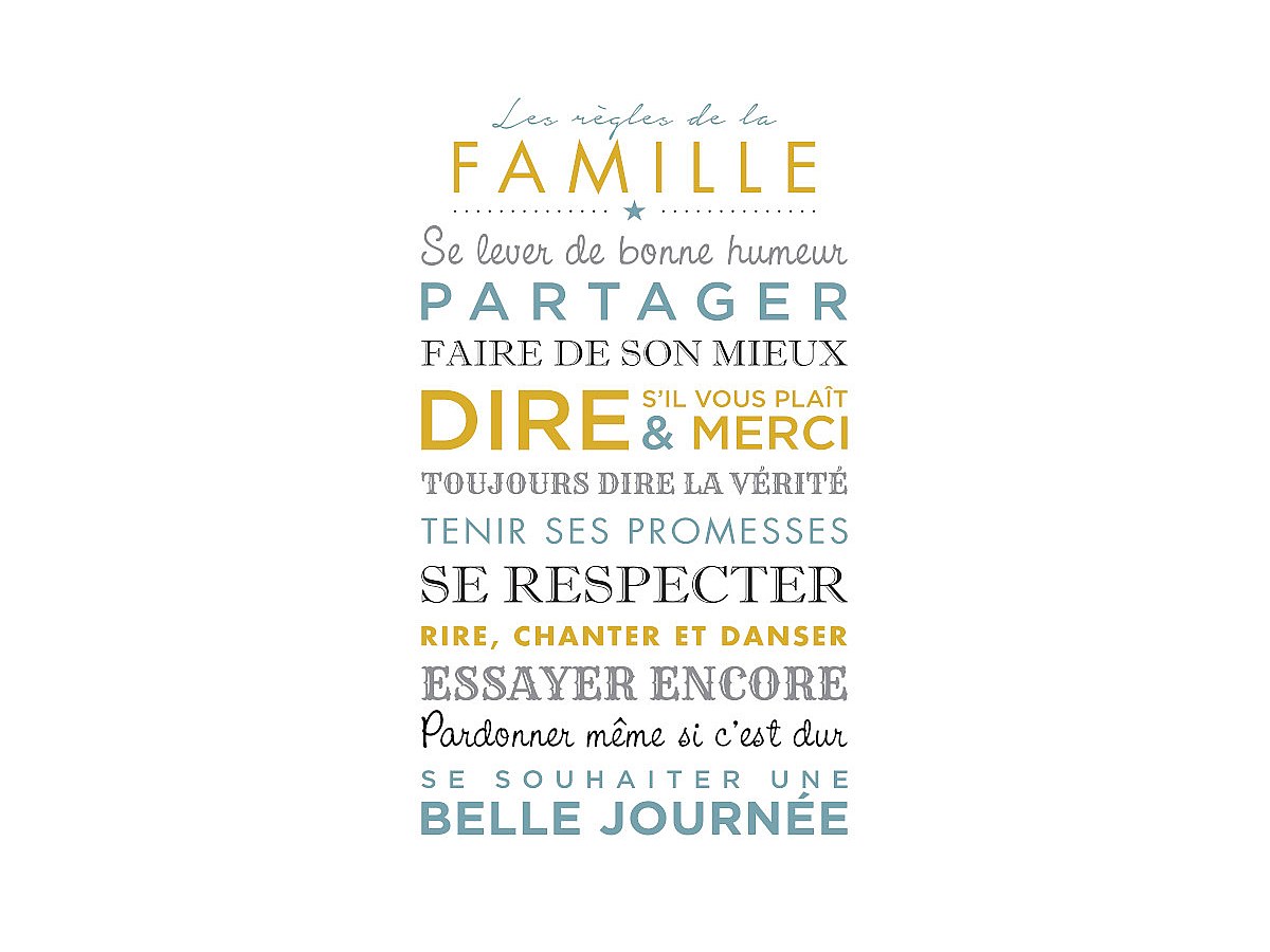 Schilderij met citaat in lijst MORALITY Meerkleurig