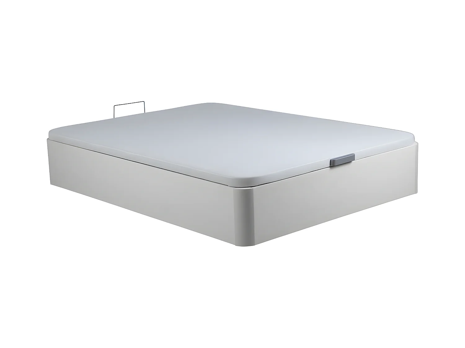 Sommier coffre 160 x 200 cm en simili - Blanc mat - ONIRY  de YSMÉE