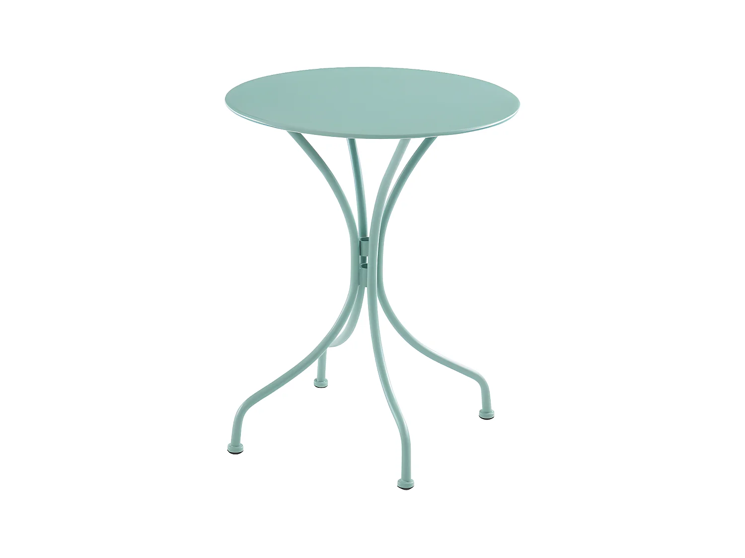 Table ronde de jardin D.60 cm en métal - Vert amande - MIRMANDE de MYLIA