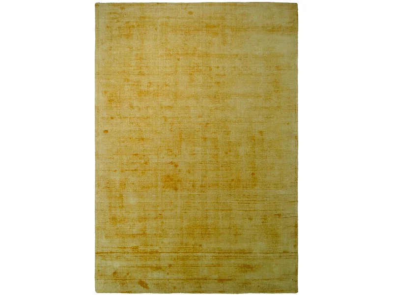 Tapis fait main luxe 110 jaune - 160 x 230 cm